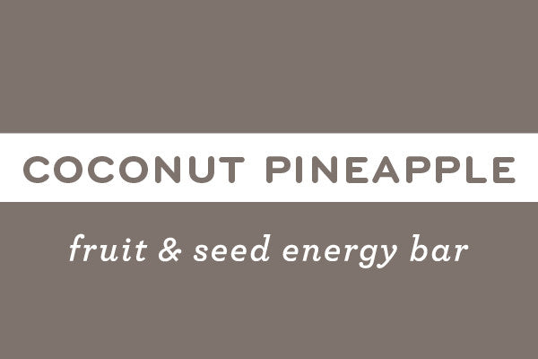 Coconut Pineapple  | Gluten Free Nut Free Vegan Energy Bar - ommiesnacks.com